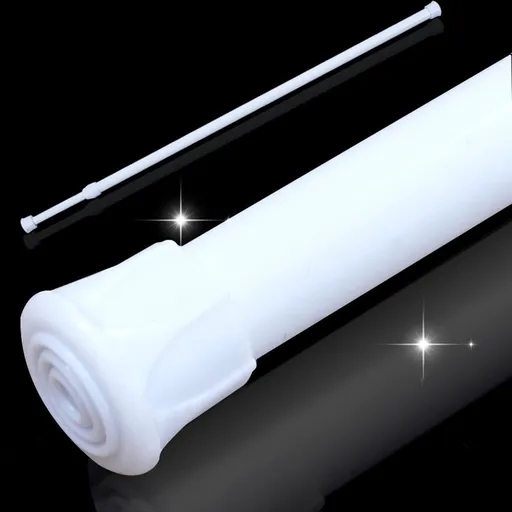 Spring Loaded Shower Curtain Rod, Adjustable Rust Resistant Aluminum Tension Pole for Bathroom Windows, 11.8 to 20 inches