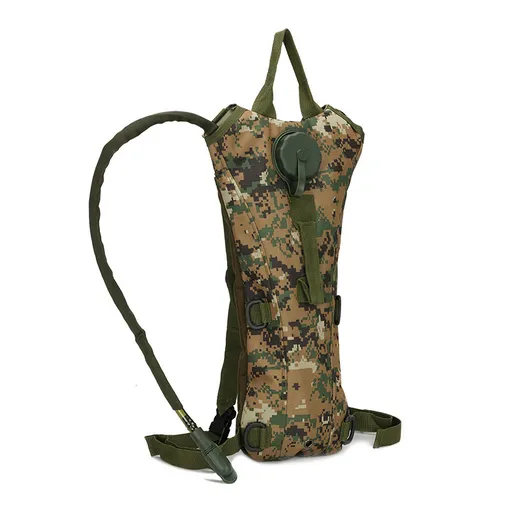 3L Hydration Backpack with Food Grade Water Bladder, Lightweight Running and Hiking Pack for Cycling, Camping and Outdoor Use, Camouflage