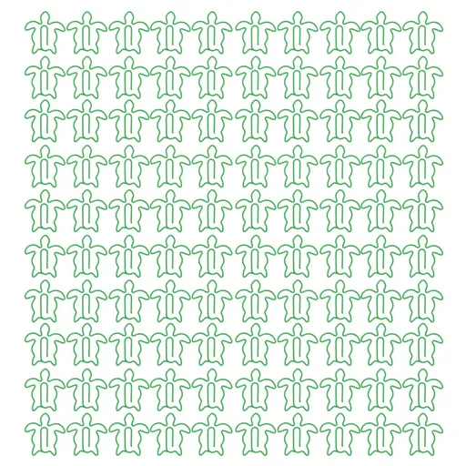 Fancy Paperclips, 100Pcs Small Paper Clips Strong Clamping Widely Used for School (Sea Turtle) help you organize files, notebooks