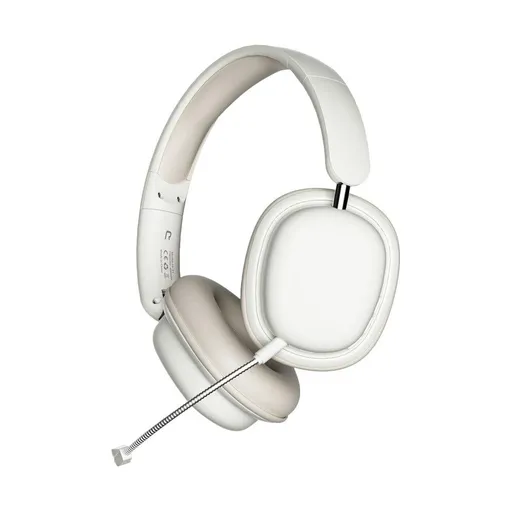 Wireless 5.3 Bluetooth Headphones Head-Worn Stereo Headset with Mic White