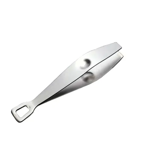 Stainless Steel Pig Hair Clip Flat Slant Tweezers Pliers Splinter Tweezers Fish Deboner Pliers Food Hair Removal Tool Stainless