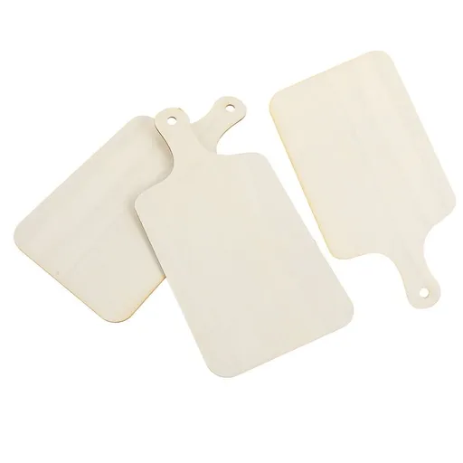 3-Piece Wooden Cutting Board Set for Home Kitchen, Multi-Function Pizza and Food Prep Boards with Safe Rounded Edges