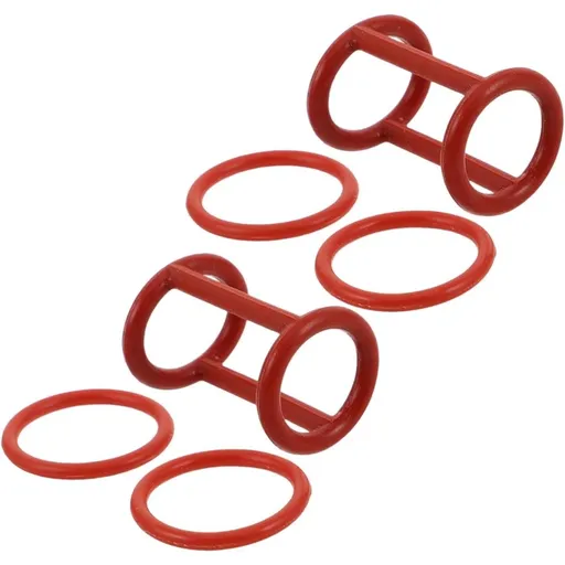 6pcs Ice Cream Machine Valve Stem Sealing Gasket Ring Silicone Red for Ice Cream Machine Valve Stem Sealing