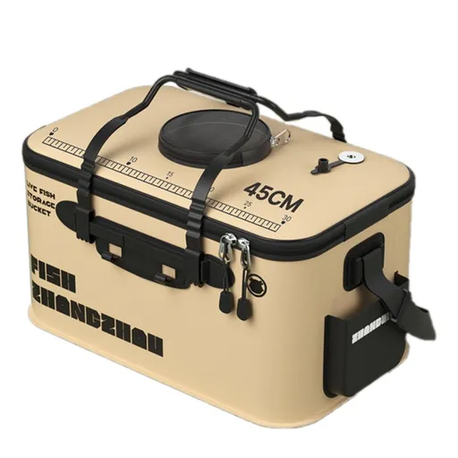 Fishing Bait Bucket - Aerated Live Bait Container with Oxygen Holes, Durable Leakproof Transport Box for Minnows, Worms & Leeches - Essential for Boat & Outdoor Fishing
