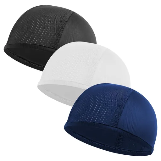 3-Piece Summer Breathable Cycling Head Cover - Sports Sweat-Absorbing Hat for Motorcycle (Inner Liner)