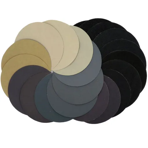 5 Inch 400-10000 Grit Hook & Loop Sandpaper Sanding Discs Silicon Carbide Grain Wet/Dry 50-pack (Assortment)
