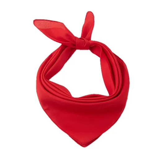 Plain Bandana 100% COTTON Head Wrap Durag Bandanna Summer Biker Scarf Mask - Red