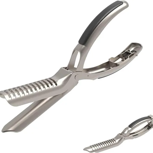 Stainless Steel Rib Skinner & Rib Membrane Remover for BBQ Enthusiasts and Chefs! With Arc Clamp & Non-Slip Grip, Effortlessly Remove Rib Membranes for Perfect Rib Prep（1PC）