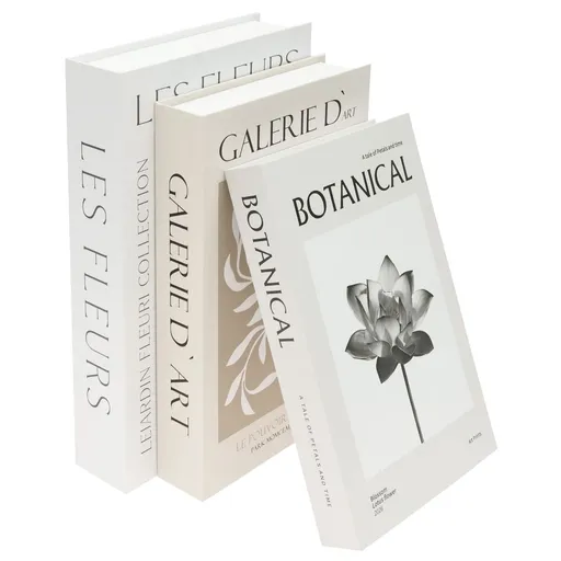3 Pcs Fake Paper Book, Built in Compartments, Sturdy and Resistant to Pressure for Home Decor Bookshelf Coffee Table