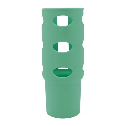 Cup Protector Sleeve Slip Resistant All Wrapped Detachable Silicone Water Cup Boot for 30oz Cups Green