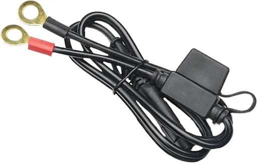 SAE Extension Cable, 24.4'' Ring Terminal Harness Accessory Cable, 18AWG Battery Connector, Quick Disconnect Cord Adapter for Cars, Motorcycles, ATVs
