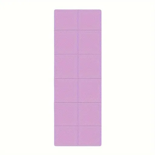 Portable Foldable Yoga Mat – Dual-Sided Non-Slip TPE Exercise Mat for Yoga, Pilates, Kids Nap & Travel (Purple) | Other Colors Available in Store