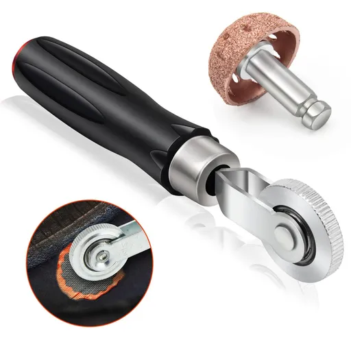 2Pcs Tire Repair Patch Tools, Strong Tire Patch Roller/Tire Repair Buffing Wheel for Air Tire Buffer, Tire Patch Kit Tire Repair