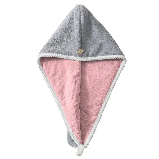 Hair Towel Household Bathroom Thickened Double-Layer Hair Dryer Cap, Absorbent Hair Dryer Towel Hair Towel Wrap (2pcs)