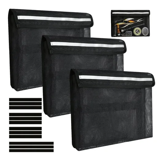 3Pcs Boat Storage Mesh Bag, Self Adhesive Installation, Waterproof and Wear Resistant, for Tool Towel Fishing Gear Deck RV