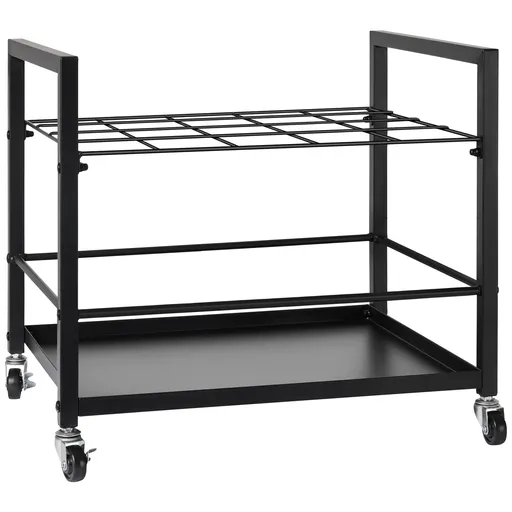 Blueprint Storage Rack, 20 Slots Blueprint Holder with Wheels, Mobile Metal Blueprint Storage Cart for Map Poster Architectural Construction Plan, Roll File Organizer for Home, Office, School