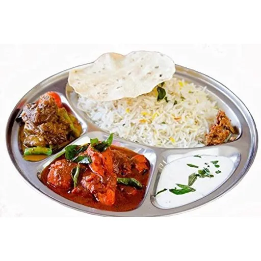 Round 4 Compartment ,Stainless Steel 4 Compartment Round ,Steel 4 Compartment Round Plate,Dinner Plate,Dinnerware ,Mess Tray