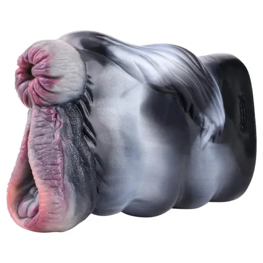 House Of Dasein Silicone Fantasy Animal Male Masturbator Pocket Pussy Stroker Double Hole Artificial - Style 6189 Zebra