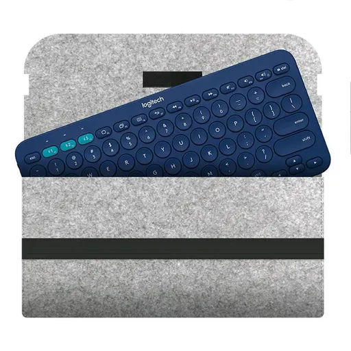 Sleeve Keys Mini Minimalist Wireless Illuminated Keyboard, Felt Travel Sleeve Bag Case, Not Included Keyboard ( Felt- Grey)