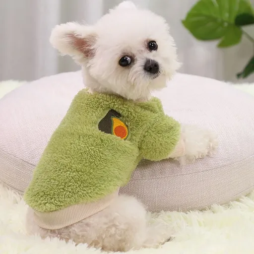 Shine Two Legged Dog Cat Winter Warm Pet Clothing Green veal avocado (two-legged cotton wool) XS (bust 27CM recommended weight 0.50 kg-1.00 kg