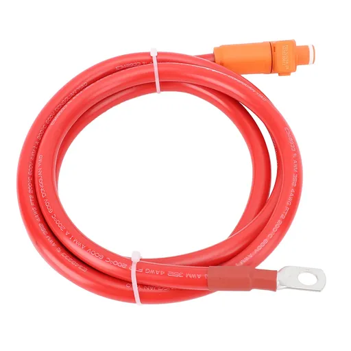 4AWG Power Cable Soft Red Straight Plug and SC25 8 Terminal Power Cord for Ships Motorcycles Cars Tractors 1.5m / 4.92ft