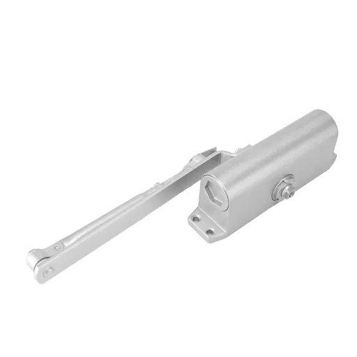 Automatic Door Closer 90 Degree Speed Adjustable Spring Hydraulic Door Closer with 2 Valves for Commercial and Residential