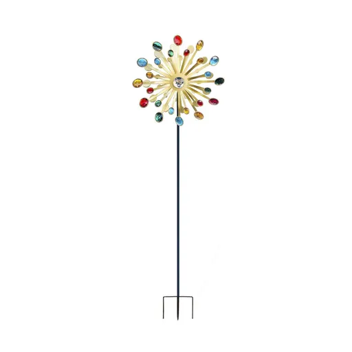 Windmills Metal Bright Colors Lighthouse Decoration Art Wind Sculpture for Yard Garden