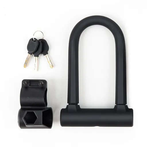 Heavy-Duty Silicone U-Lock – 17mm Alloy Steel Shackle, Anti-Cut & Anti-Saw, Double-Open Locking, Scratch-Proof Silicone Coating, Universal for Bicycles & Motorcycles