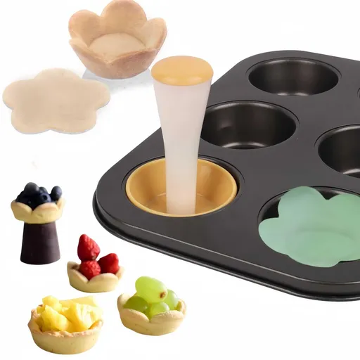 Egg Tart Molds, Mini Tart Shells, Dough press,Mini Pie Crust, DIY Cake Tart Pan Mold baking tools for Mini Egg Tart Shells,Pastry