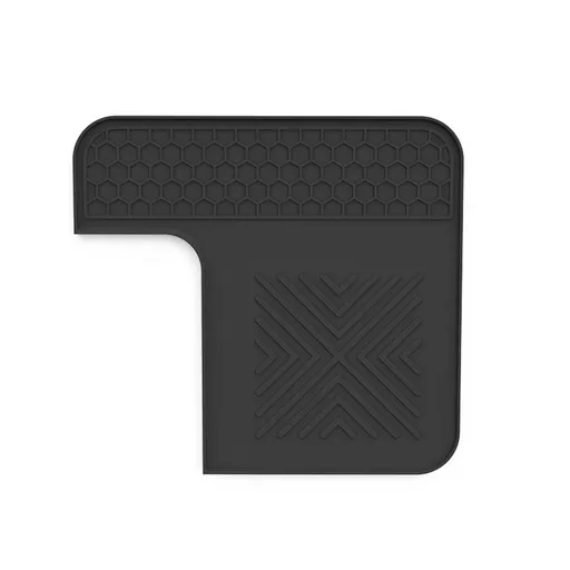 Top Mat for Cafe Espresso Machine, Protects Top Surface, Anti-scratch, Easy to Clean, Heat Resistant, Non-Slip Silicone Coffee Machine Mat for Cafe Accessories, Black