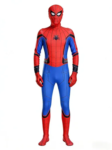 Spiderman Cosplay Costume Milk Silk One Piece Suit Hero Return + Headgear Children's 100 yards