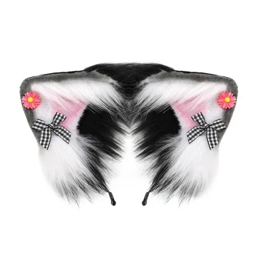 House Of Dasein Women Girls Cartoon Fox Ears Shaped Headband Plush Hair Hoop Cosplay Accessories - Style C-Children