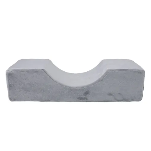 Salon Eyelash Extension Neck Pillow U Shaped Comfortable Velvet Memory Foam Pillow Protect Neck for Lash Extension Grafting Make Up Grey