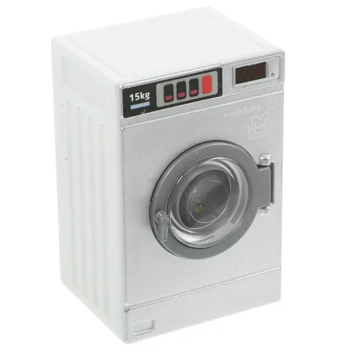 Mini Toy Washing Machine for Dollhouse Pretend Play Accessories Plastic 1 Set Kids Role Play