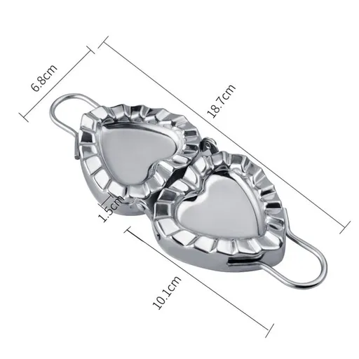 Dumpling Mold Dumpling Press Cutter Pastry Press Manual Pasta Machine Heart Dumpling Mould Pasta Stamp Rollers Dumplings