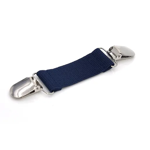 1 Piece Removable Flower Jean Button Pin, No-Sew Adjustable Waist Tightener for Loose Jeans and Pants, Navy Blue, 13 x 2.5 cm