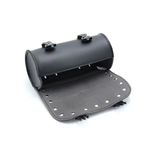 Motorcycle Handlebar Bag, Motorcycle Fork Bag Round, Saddlebags Handlebar Bag Bar Storage Tool Bag (Black)