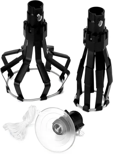 Professional Light Bulb Changer Kit - 3 Piece Set - Extension Pole Compatible, for High Ceiling Incandescent Bulbs with Standard, Floodlight & Recessed Changer