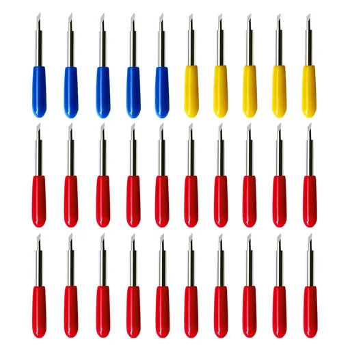 30 Pcs Replacement Blades for Explore Air 2 Blade Maker Expression Vinyl Cutter Machines Needle Degree 45 60 Cutting Plotter Multi