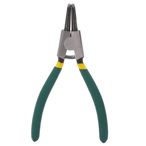 Heavy duty steel inner and outer bending clamp tool with bending jaws, used for dismantling ring clamps, fixing gaskets, and hoses