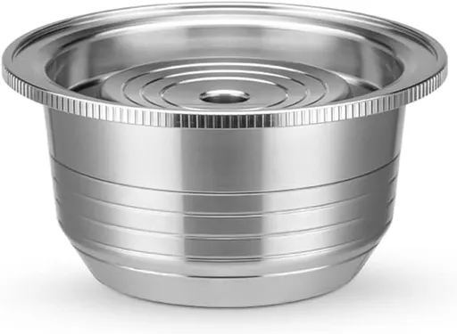 Reusable Coffee Capsule, Stainless Steel Refillable Coffee Pod Brewing Espresso 230ML/8OZ，V-ertuoline Metal Pod Coffee Pod Compatible for Ne-spreso Ver-tuoline GCA1 De-longhi ENV135S