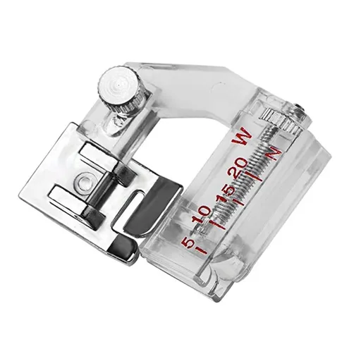 1 pcs Snap-on Adjustable Bias Binder Foot for Sewing Machine, The Adjustable Range is from 5mm to 20mm