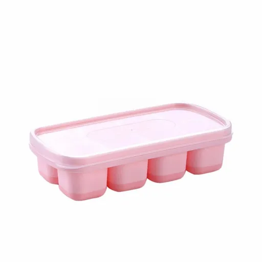 4-Pack Baby Food Freezer Trays with Lids - BPA-Free Silicone Storage for Homemade Purees, Milk & Veggie Cubes - Stackable Refrigerator Containers