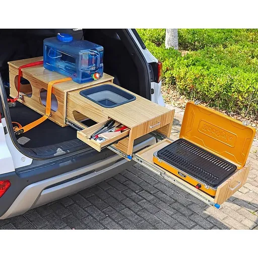 2 x 125kg Heavy Duty Locking Drawer Slides Industrial Drawer Runners Pair for Tool Storage
