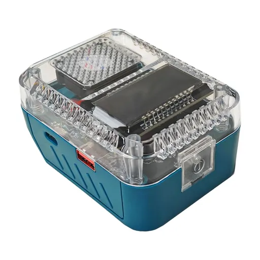 140W PD3.1 Bidirectional Type-C Battery Charger Adapter LED Digital Display ABS Shell for 20V 28V Lithium Power Tool Batteries Fast Charging and Mobile Power Bank Function