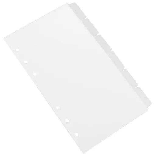 6-Pack Notebook Dividers with Tabs for Home and Office, Binder Organizers, Tabbed Inserts for Sorting