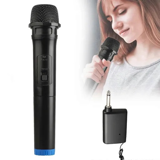 Wireless Bluetooth Karaoke Microphone - Handheld Mic with Receiver System
