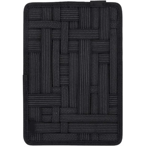 Electronics Organizer Travel Gear Management Case for Accessories Tools with Criss-Cross Elastic Bands Black