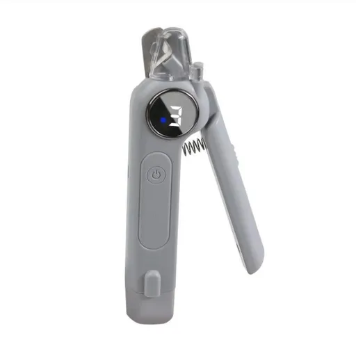 2-in-1 Pet Nail Grinder & Clipper, USB Rechargeable Grooming Tool with LED Light for Dogs Cats