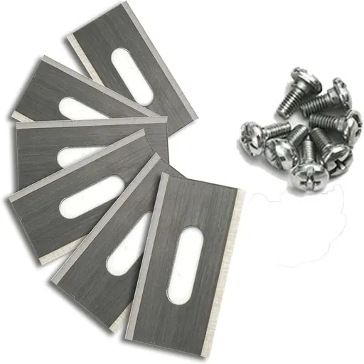 30 pcs Stainless Steel Lawn Mower Blades For Husavarna 35.8 X 18.5 X 0.65Mm (Silver)